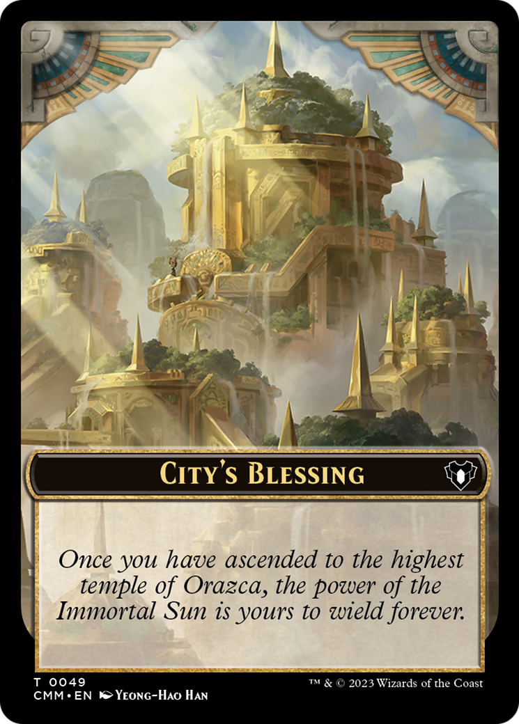 City's Blessing // Ogre Double-Sided Token [Commander Masters Tokens] | Spectrum Games