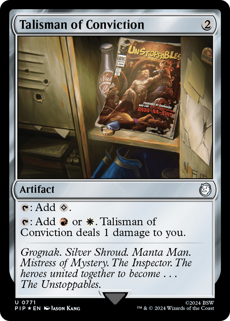 Talisman of Conviction (Surge Foil) [Fallout] | Spectrum Games