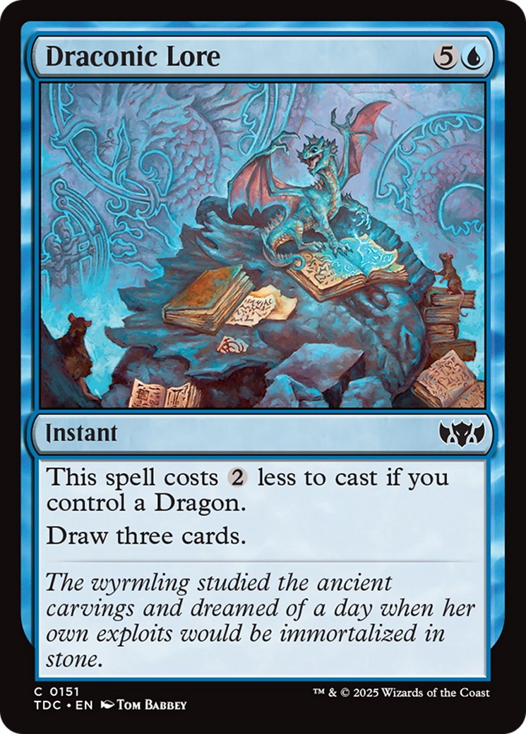 Draconic Lore [Tarkir: Dragonstorm Commander] | Spectrum Games