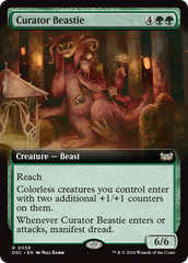 Curator Beastie (Extended Art) [Duskmourn: House of Horror Commander] | Spectrum Games