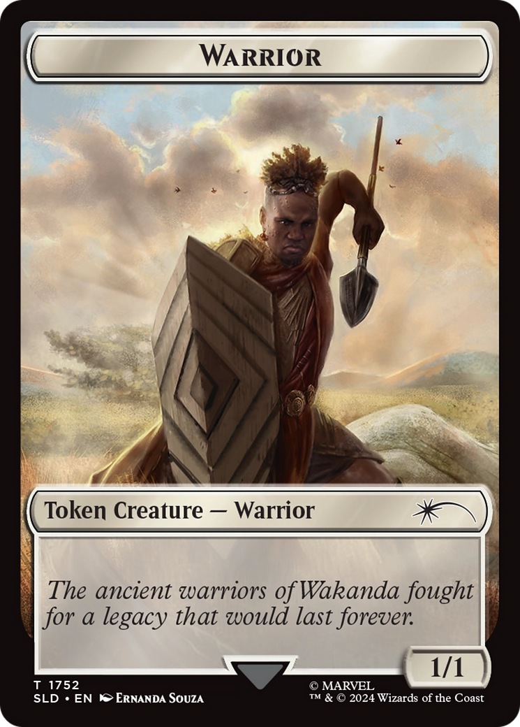 Warrior Token (Rainbow Foil) [Secret Lair Drop Series] | Spectrum Games