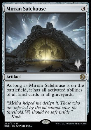 Mirran Safehouse (Promo Pack) [Phyrexia: All Will Be One Promos] | Spectrum Games