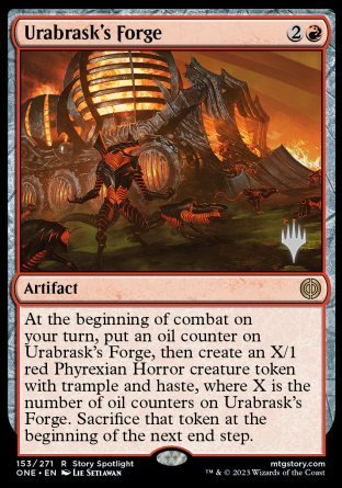 Urabrask's Forge (Promo Pack) [Phyrexia: All Will Be One Promos] | Spectrum Games