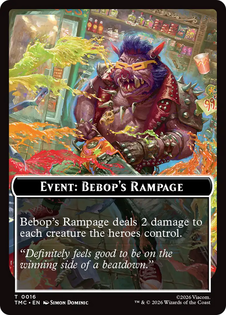 Event: Bebop's Rampage [Teenage Mutant Ninja Turtles Commander Tokens] | Spectrum Games
