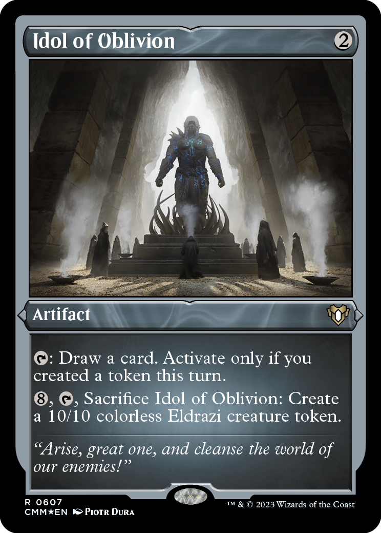 Idol of Oblivion (Foil Etched) [Commander Masters] | Spectrum Games