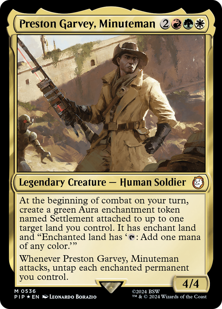 Preston Garvey, Minuteman (Surge Foil) [Fallout] | Spectrum Games