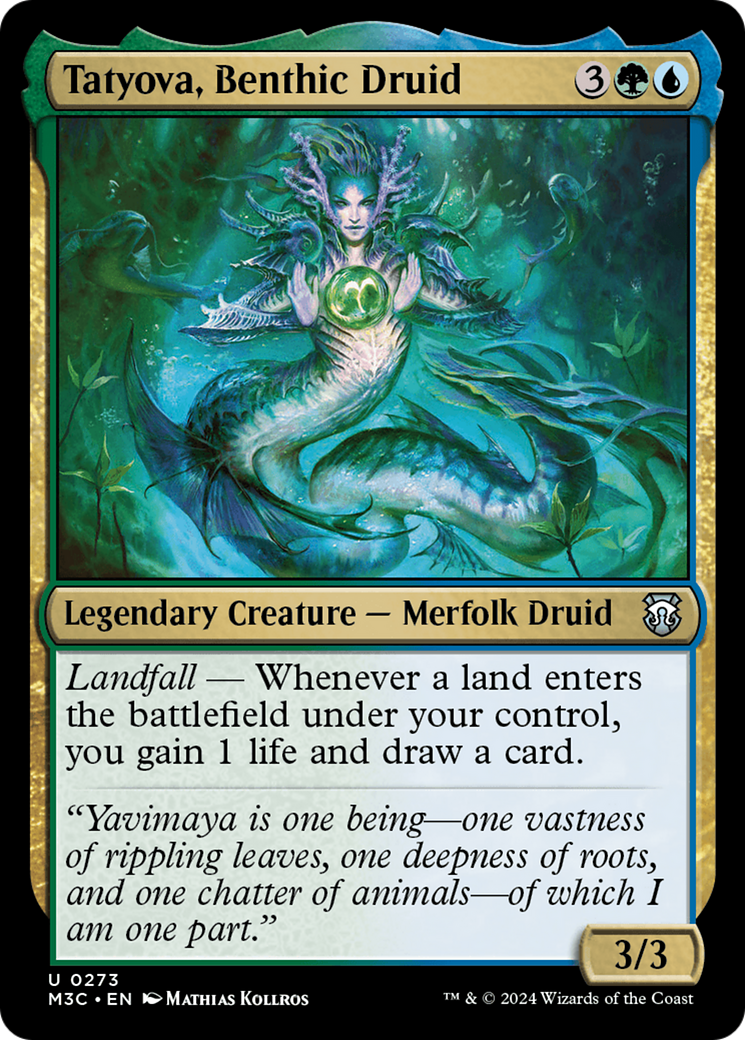 Tatyova, Benthic Druid (Ripple Foil) [Modern Horizons 3 Commander] | Spectrum Games