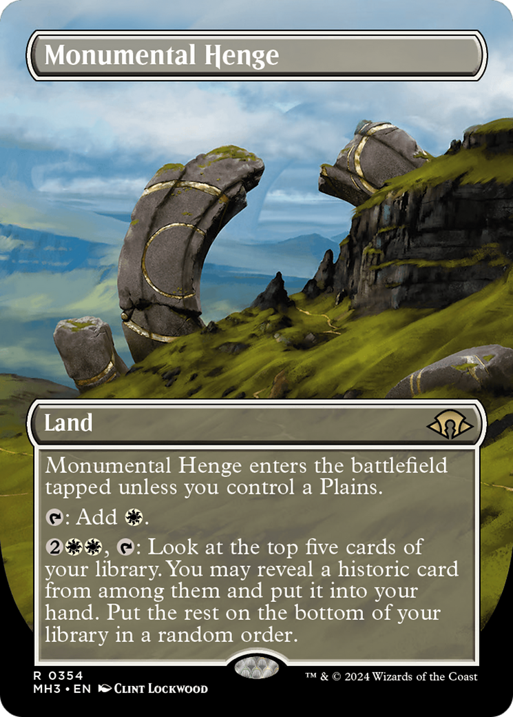 Monumental Henge (Borderless) [Modern Horizons 3] | Spectrum Games