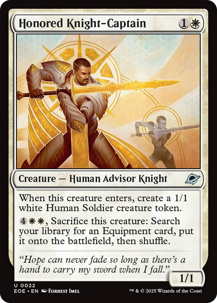 Honored Knight-Captain [Edge of Eternities] | Spectrum Games