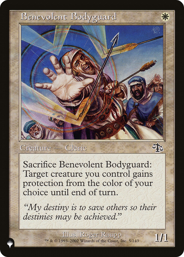 Benevolent Bodyguard [The List Reprints] | Spectrum Games