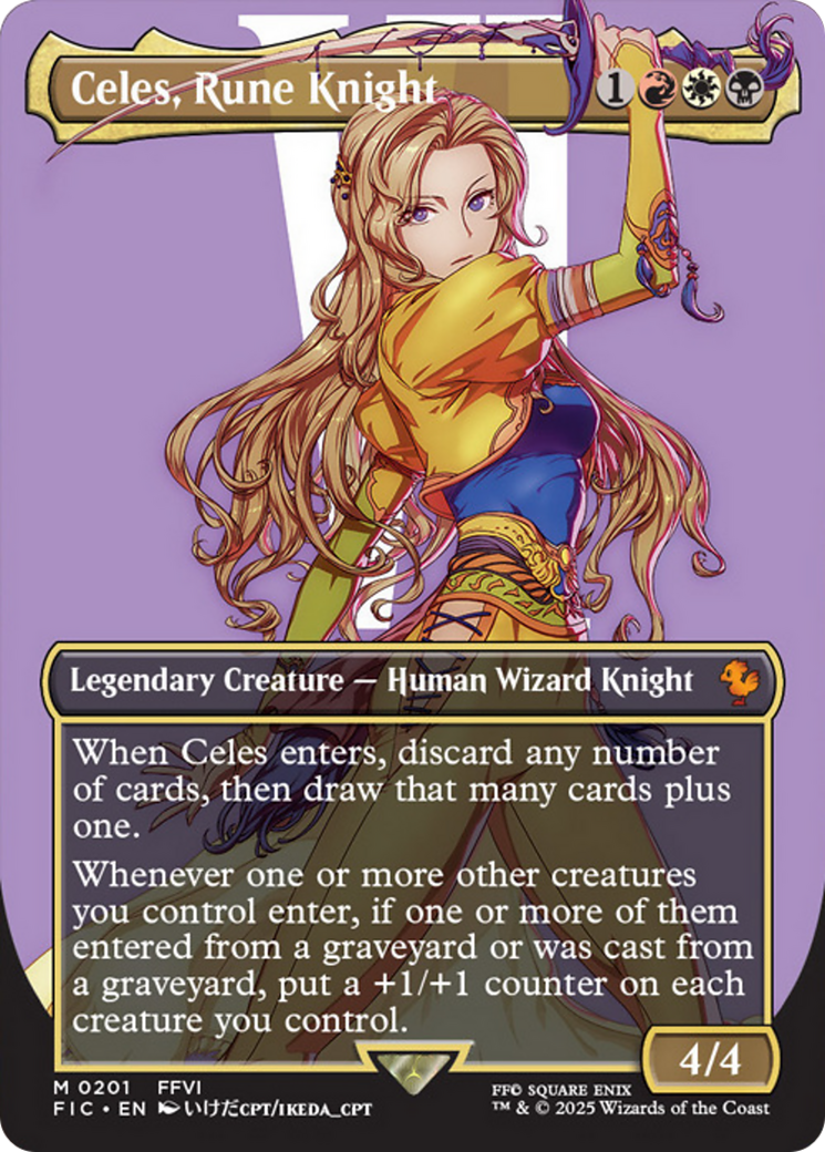 Celes, Rune Knight (Borderless) [FINAL FANTASY Commander] | Spectrum Games