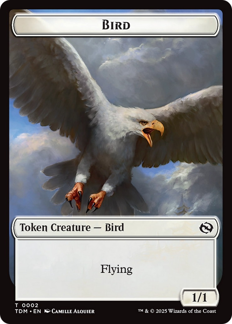 Spider // Bird Double-Sided Token [Tarkir: Dragonstorm Commander Tokens] | Spectrum Games