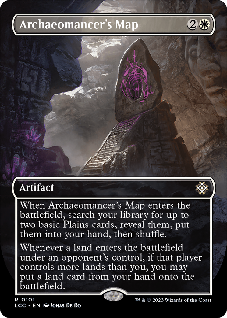 Archaeomancer's Map (Borderless) [The Lost Caverns of Ixalan Commander] | Spectrum Games