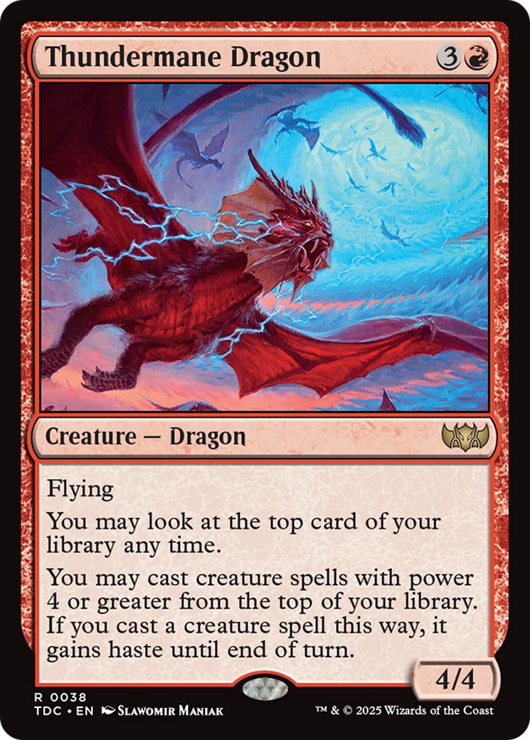 Thundermane Dragon [Tarkir: Dragonstorm Commander] | Spectrum Games