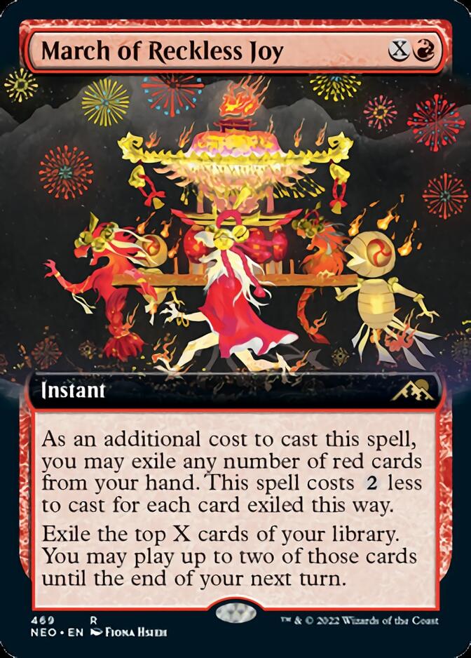 March of Reckless Joy (Extended Art) [Kamigawa: Neon Dynasty] | Spectrum Games
