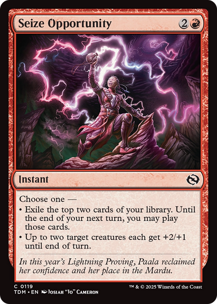Seize Opportunity [Tarkir: Dragonstorm] | Spectrum Games
