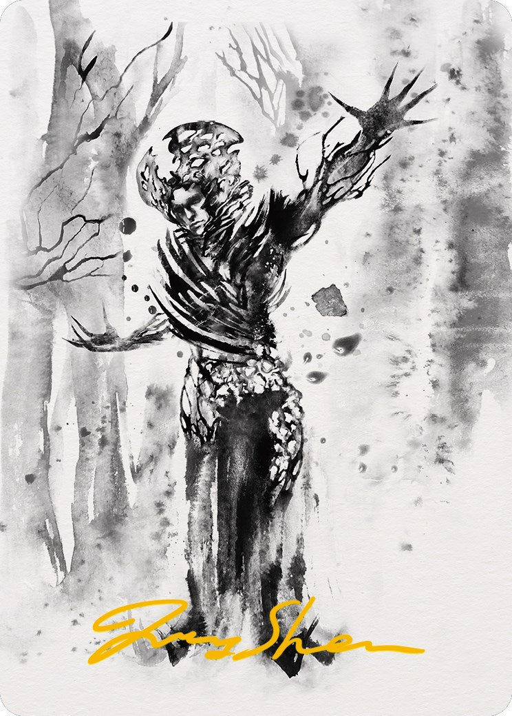 Rustvine Cultivator Art Card (Gold-Stamped Signature) [Phyrexia: All Will Be One Art Series] | Spectrum Games
