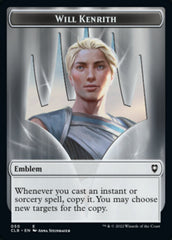 Will Kenrith Emblem // Copy Double-Sided Token [Commander Legends: Battle for Baldur's Gate Tokens] | Spectrum Games