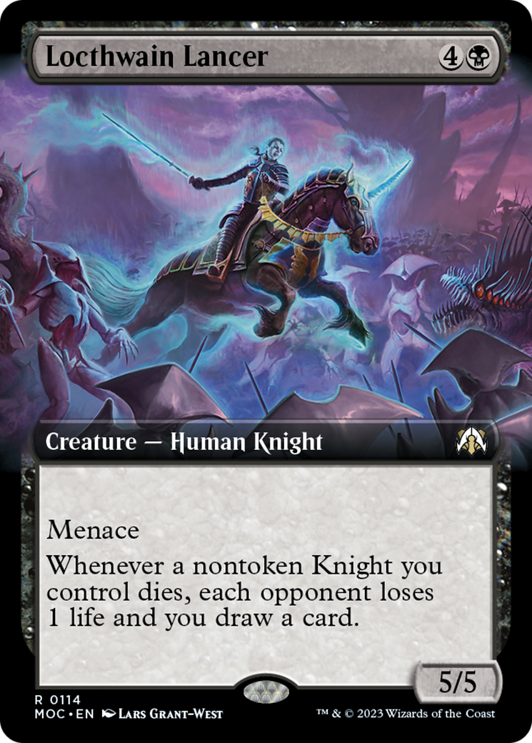 Locthwain Lancer (Extended Art) [March of the Machine Commander] | Spectrum Games