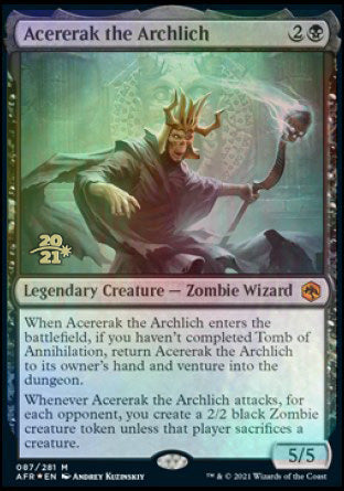 Acererak the Archlich [Dungeons & Dragons: Adventures in the Forgotten Realms Prerelease Promos] | Spectrum Games