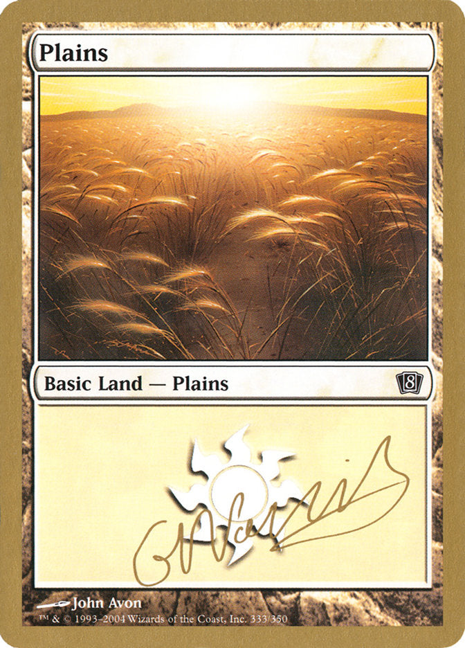 Plains (gn333) (Gabriel Nassif) [World Championship Decks 2004] | Spectrum Games