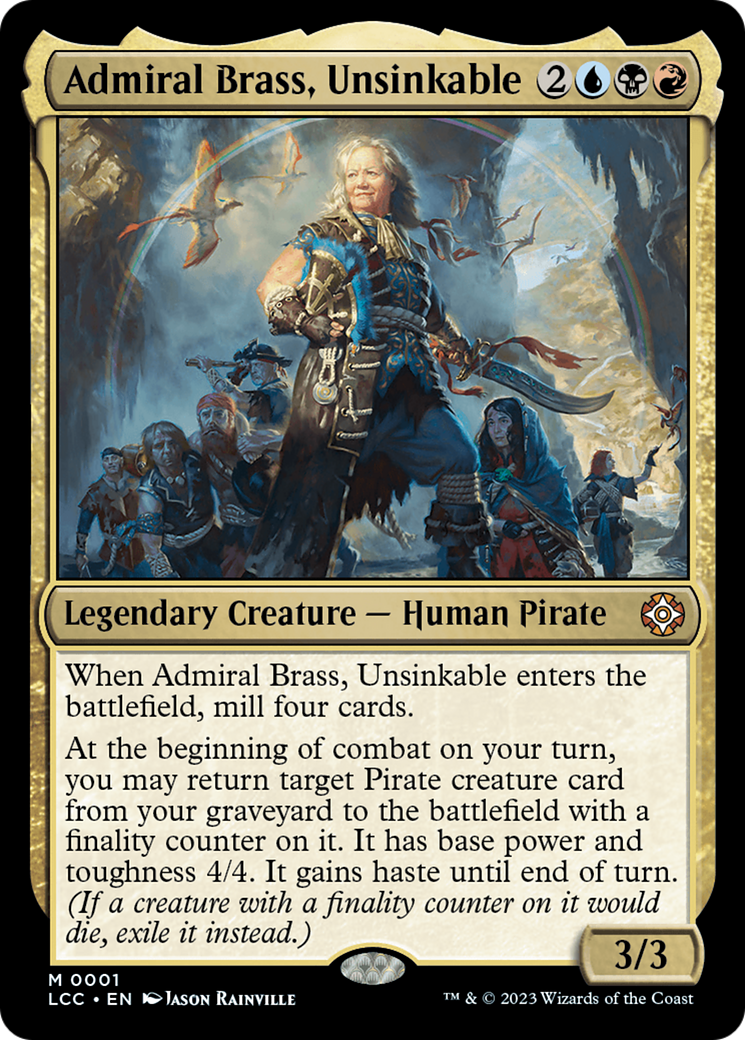 Admiral Brass, Unsinkable (Display Commander) [The Lost Caverns of Ixalan Commander] | Spectrum Games