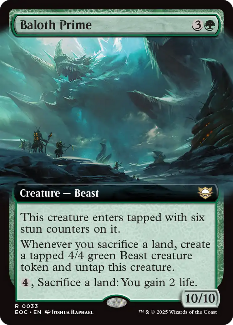 Baloth Prime (Extended Art) [Edge of Eternities Commander] | Spectrum Games