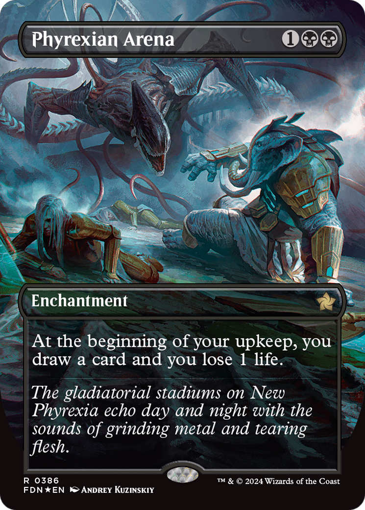 Phyrexian Arena (Borderless) (Mana Foil) [Foundations] | Spectrum Games