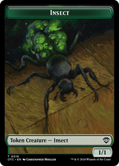 Insect // Elemental (0017) Double-Sided Token [Outlaws of Thunder Junction Commander Tokens] | Spectrum Games