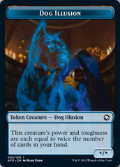 Dog Illusion // Boo Double-Sided Token [Dungeons & Dragons: Adventures in the Forgotten Realms Tokens] | Spectrum Games