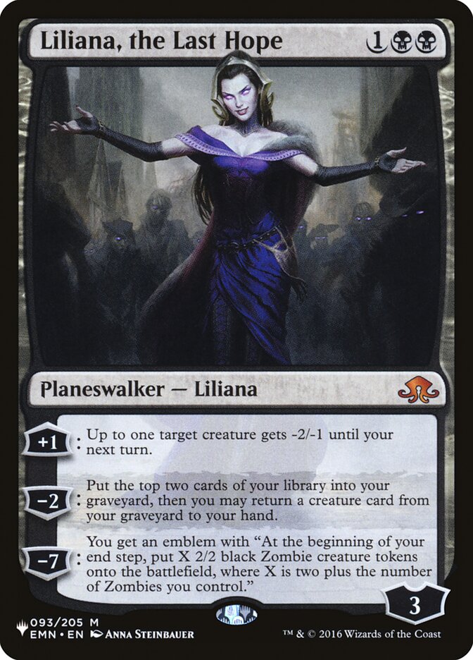 Liliana, the Last Hope [The List] | Spectrum Games