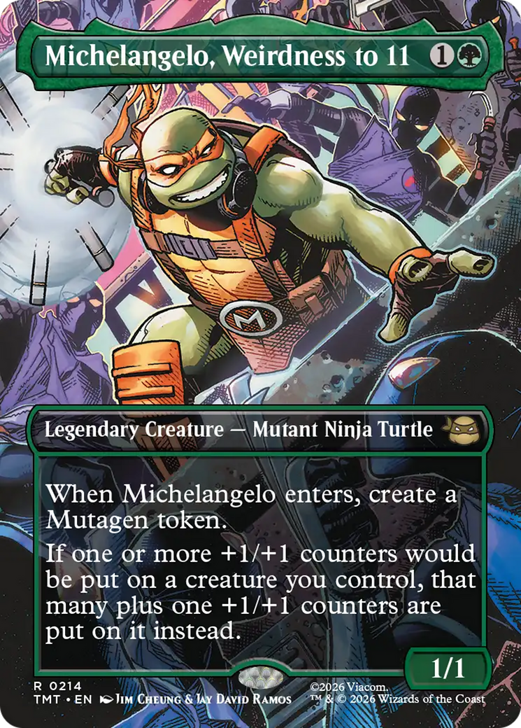Michelangelo, Weirdness to 11 (Borderless) [Teenage Mutant Ninja Turtles] | Spectrum Games