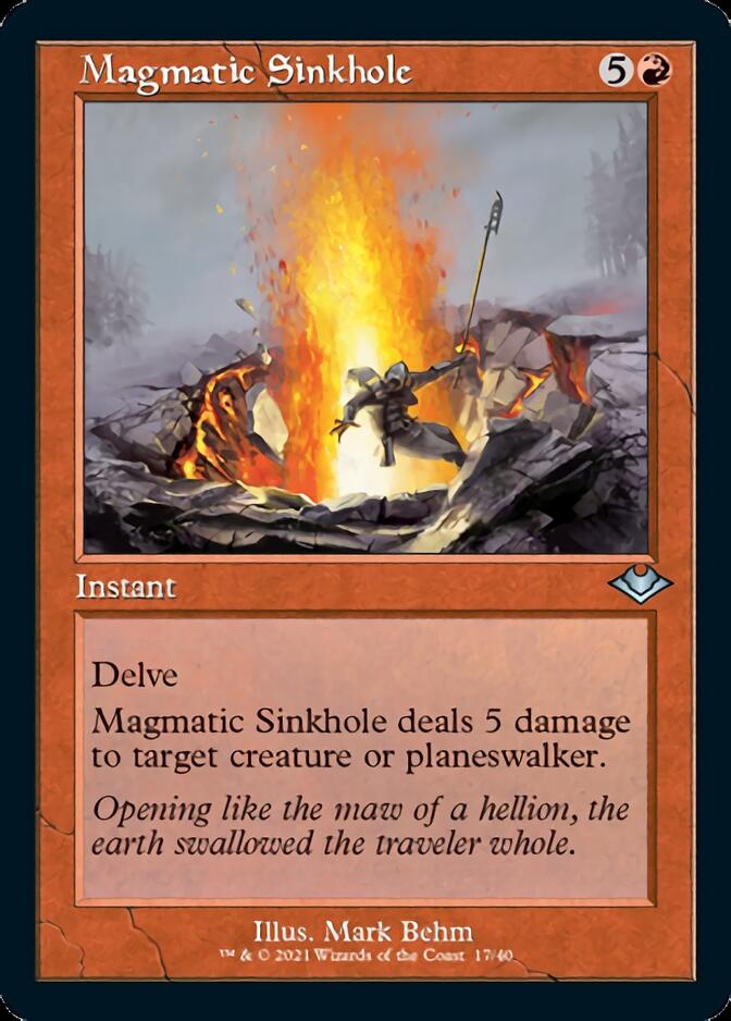 Magmatic Sinkhole (Retro Foil Etched) [Modern Horizons] | Spectrum Games