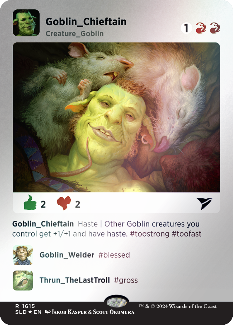 Goblin Chieftain (Rainbow Foil) [Secret Lair Drop Series] | Spectrum Games