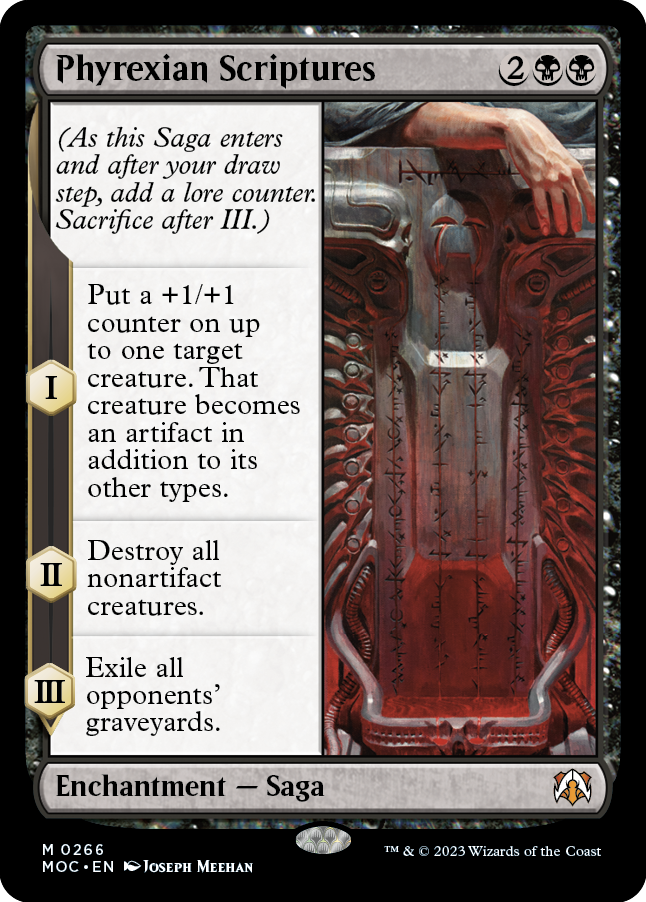 Phyrexian Scriptures [March of the Machine Commander] | Spectrum Games