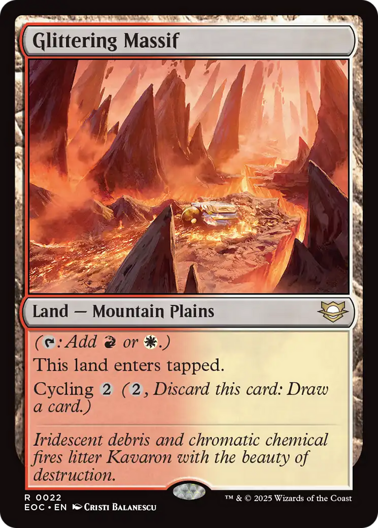 Glittering Massif [Edge of Eternities Commander] | Spectrum Games