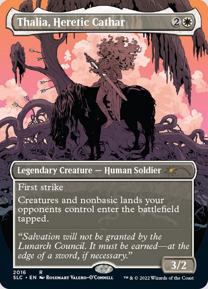 Thalia, Heretic Cathar (Borderless) [Secret Lair Countdown Kit] | Spectrum Games
