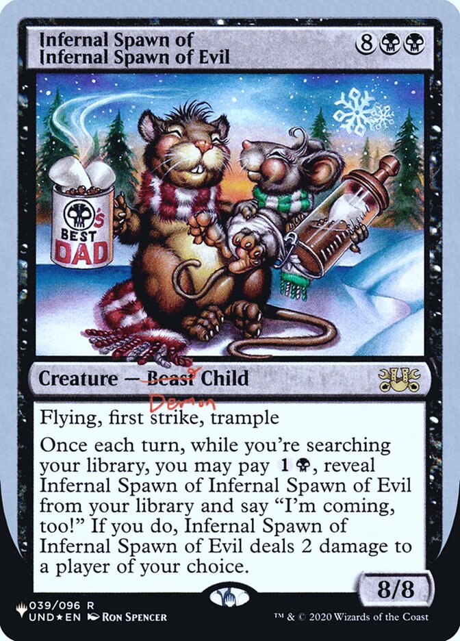 Infernal Spawn of Infernal Spawn of Evil (Unfinity Foil Edition) [The List] | Spectrum Games
