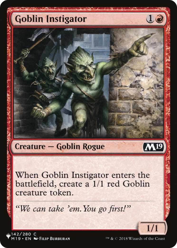 Goblin Instigator [The List] | Spectrum Games