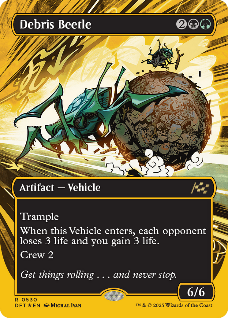 Debris Beetle (Borderless) (First-Place Foil) [Aetherdrift] | Spectrum Games
