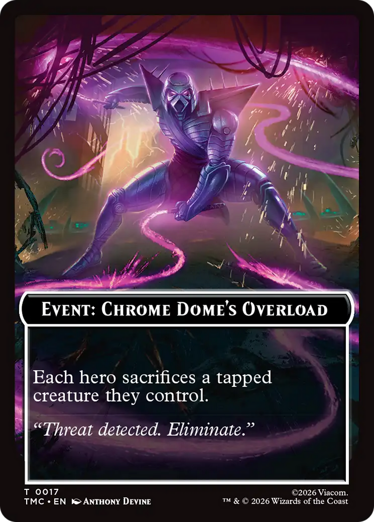 Event: Chrome Dome's Overload [Teenage Mutant Ninja Turtles Commander Tokens] | Spectrum Games
