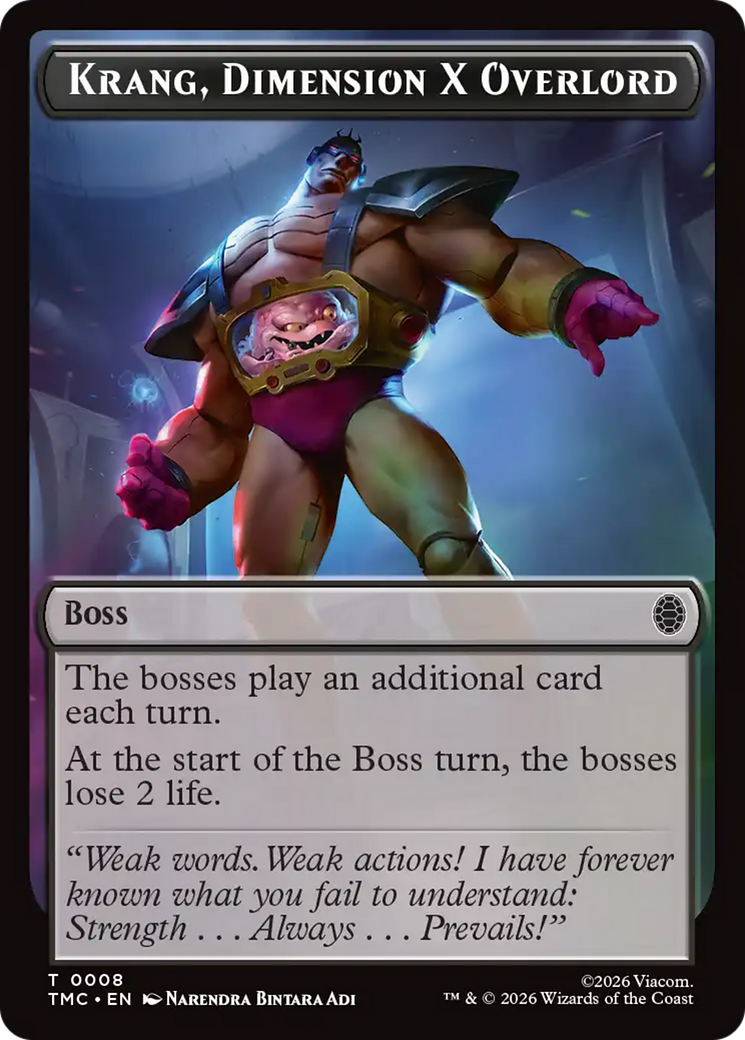 Krang, Dimension X Overlord [Teenage Mutant Ninja Turtles Commander Tokens] | Spectrum Games