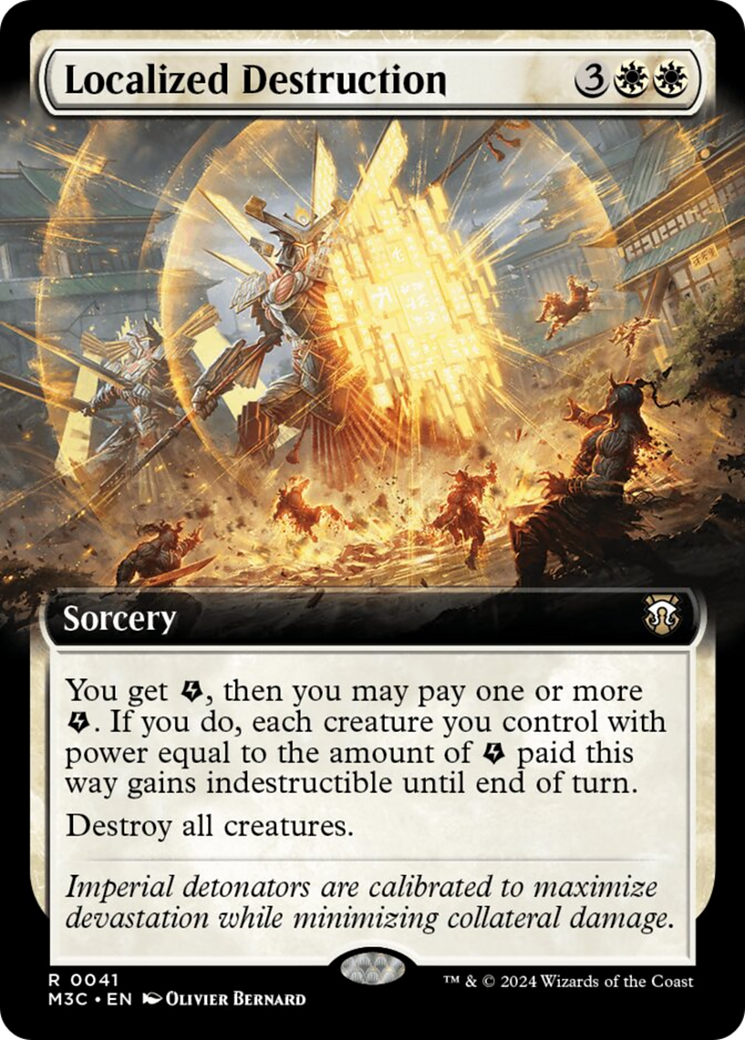 Localized Destruction (Extended Art) (Ripple Foil) [Modern Horizons 3 Commander] | Spectrum Games