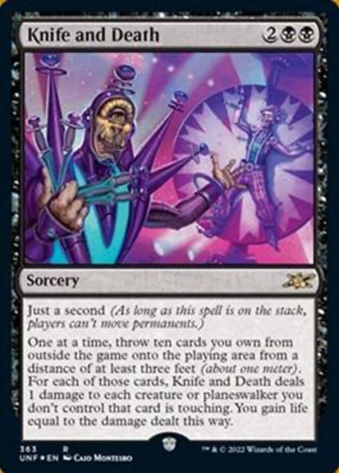 Knife and Death (Galaxy Foil) [Unfinity] | Spectrum Games