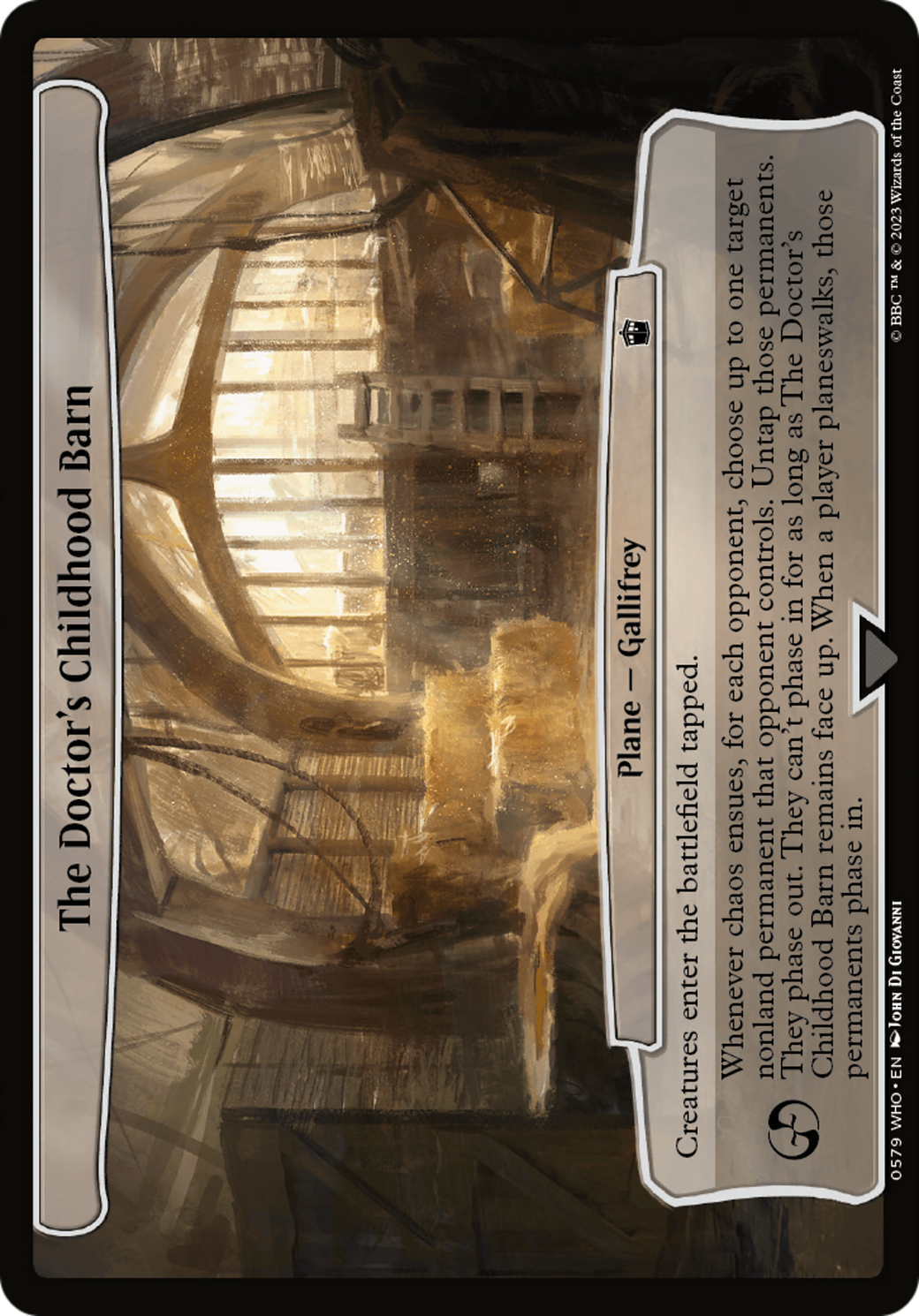 The Doctor's Childhood Barn [Doctor Who] | Spectrum Games