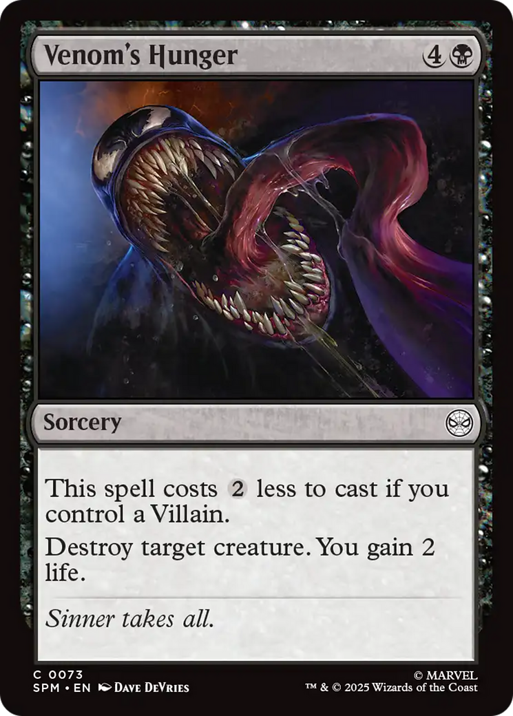 Venom's Hunger [Marvel's Spider-Man] | Spectrum Games