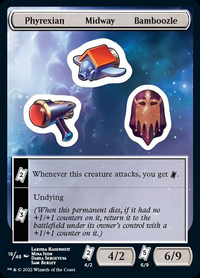 Phyrexian Midway Bamboozle [Unfinity Stickers] | Spectrum Games