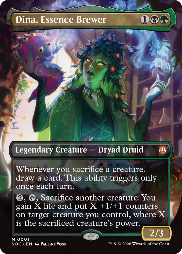 Dina, Essence Brewer (Borderless) [Secrets of Strixhaven Commander] | Spectrum Games