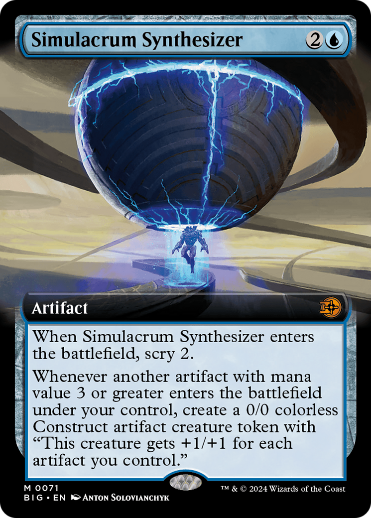 Simulacrum Synthesizer (Extended Art) [Outlaws of Thunder Junction: The Big Score] | Spectrum Games