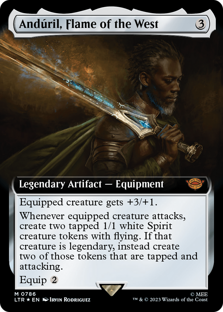 Anduril, Flame of the West (Extended Art) (Surge Foil) [The Lord of the Rings: Tales of Middle-Earth] | Spectrum Games